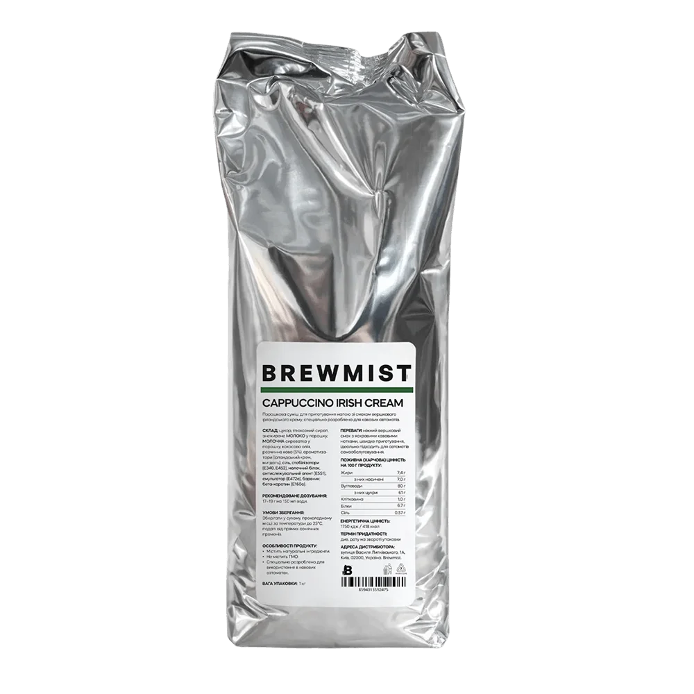 Капучино Brewmist Irish Cream 1 кг